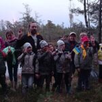 Прогулька латвійських юнаків та новаків по торф'яному болоті
