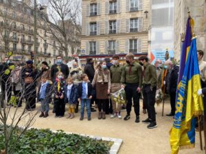 Пластуни Парижа взяли участь у церемонії з відзначення 103-ї річниці Проголошення Акту Злуки