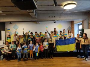 19 лютого 2022 року пластуни Вроцлава молилися за мир в Україні