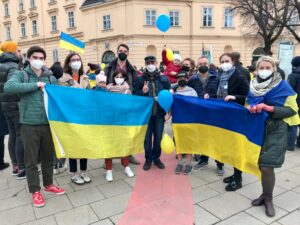 Пластуни Австрії взяли участь у маніфестації #StandWithUkraine
