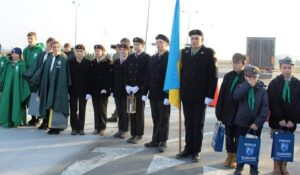 Традиційна зустріч та передача Вифлеємського Вогню Миру між українськими пластунами та польськими харцерами