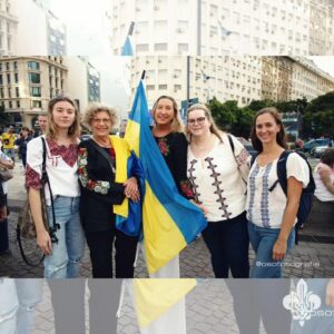 24 лютого 2024 року пластуни Аргентини взяли участь у акції на підтримку України