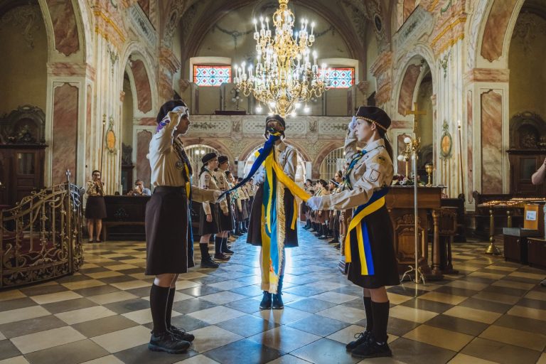 Посвята курінного прапора пластового куреня ч. 38 ім. Миколаї Божук, Станиця Ужгород