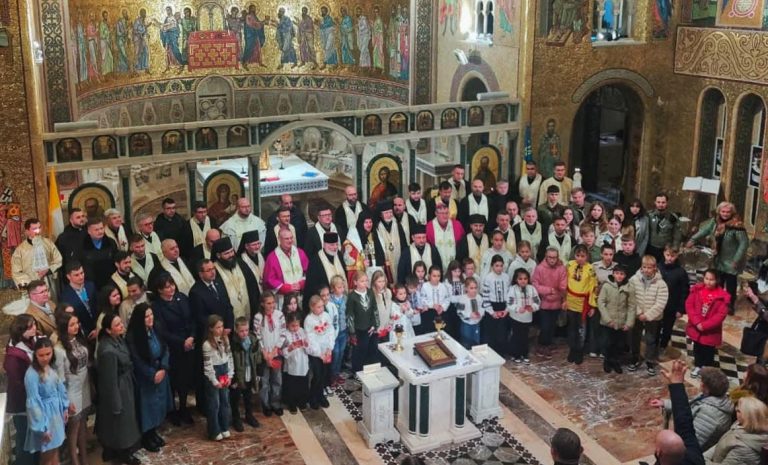 Пластуни зустрілись з новообраним кардиналом-пресвітером Собору Святої Софії, владикою Миколою Бичком