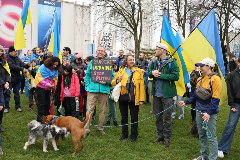 Пластуни Сієтла долучилися до маршу з нагоди 3 річниці нападу росії на Україну