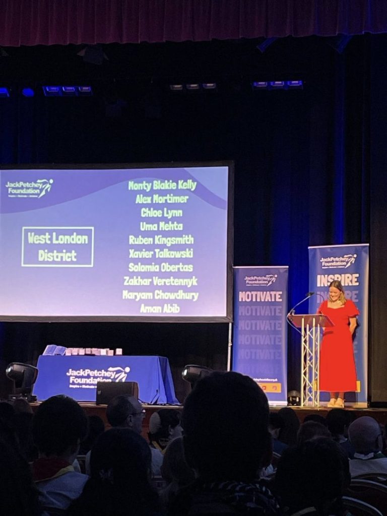 Пластуни Лондона отримали відзнаку Jack Petchey Award