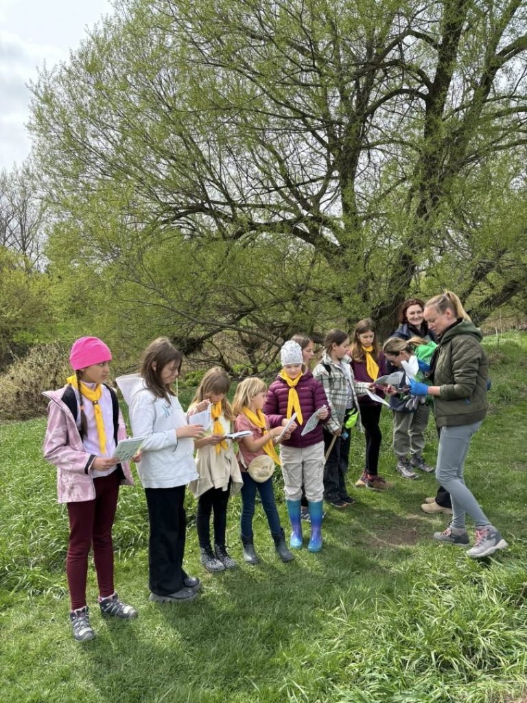 Пластуни разом зі своїми родинами долучилися до висадки дерев для відновлення лісопаркової зони
