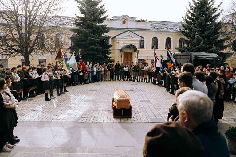 Прощальне слово від ГПБ на похороні пластуна Мирона Спольського