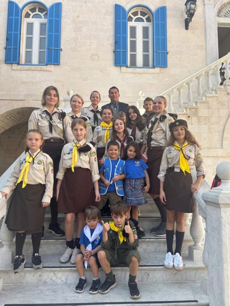 9 листопада 2025 пластуни Лівану взяли участь у Спільній молитві за мир в Україні