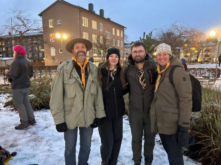 Українські Пластуни привітали друзів-скаутів Bagarmossen із прекрасним 70-річчям!