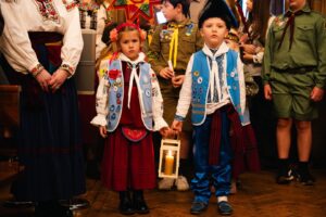 14 грудня 2025 пластуни зібралися в Українській Катедрі на різдвяне дійство «Пласт колядує»