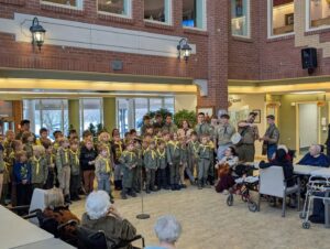 Пластуни Торонто відвідали жителів Ukrainian Canadian Care Centre