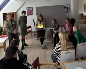 15 лютого 2026 пластуни з осередку Вайле провели інтерактивну презентацію