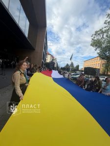 24 серпня з нагоди 35-ї річниці Незалежності України, пластуни Любліна долучилися до спільного святкування